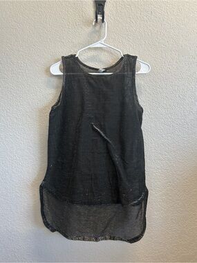 Black Sheer Tank Top - Brand Not Visible